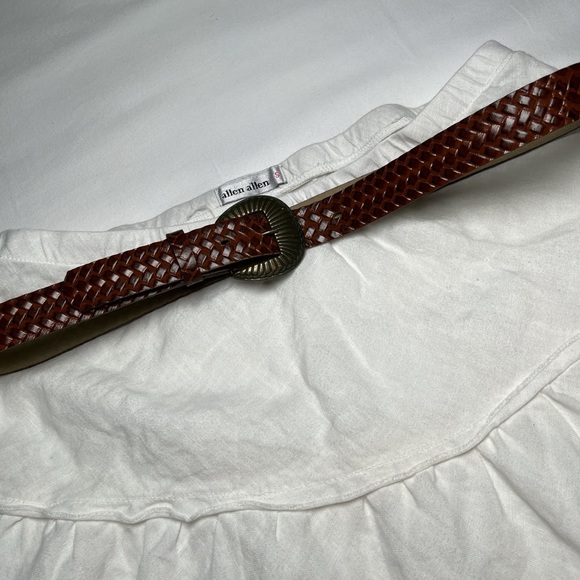 Skirts & Jeans | S White Linen Flowy Layered Long Skirt Vintage y2k - Picture 8 of 8